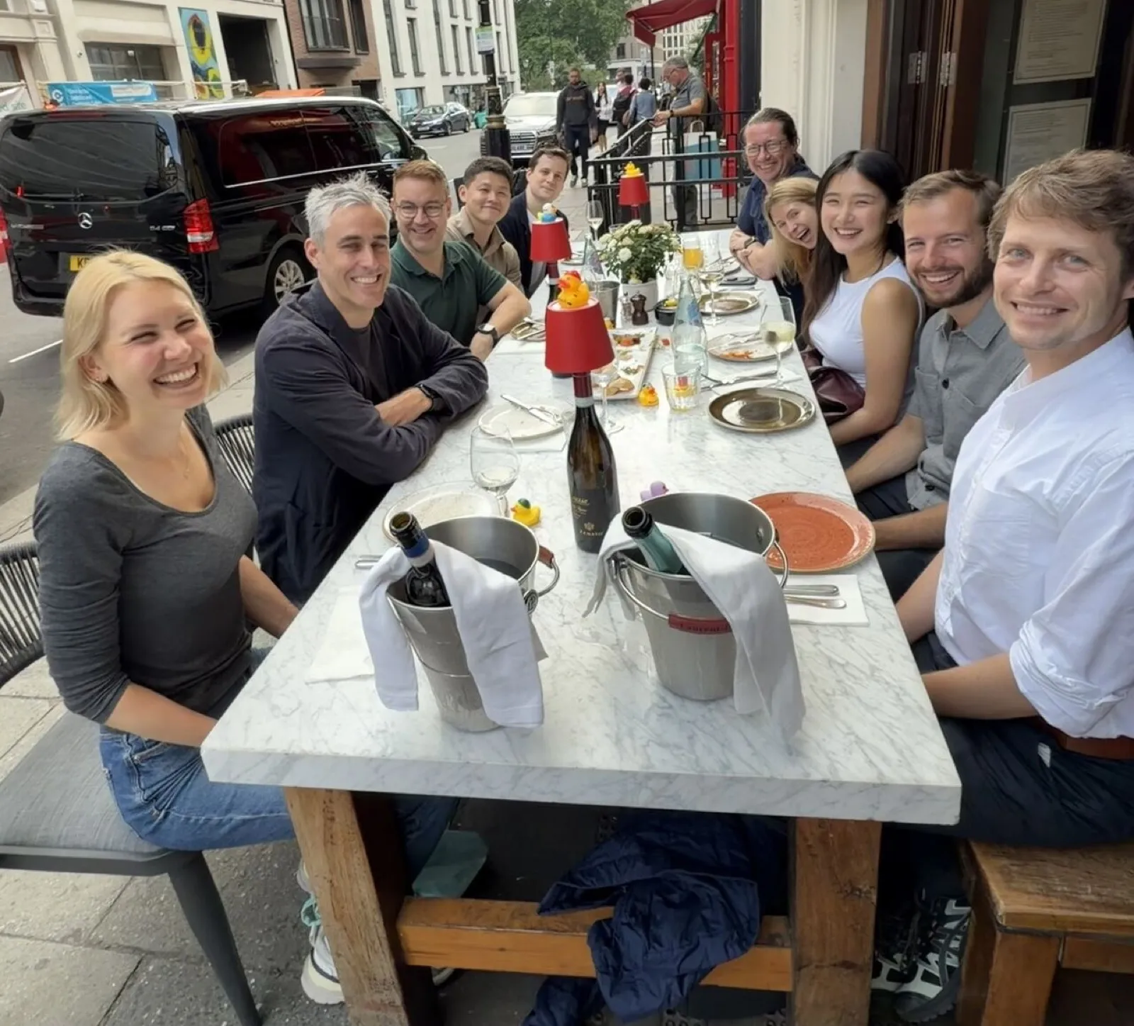 Ducks in a Row, mid-conference-week in London